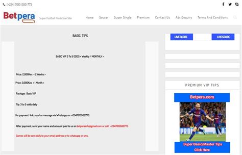 Betpera Predictions and Football Tips .